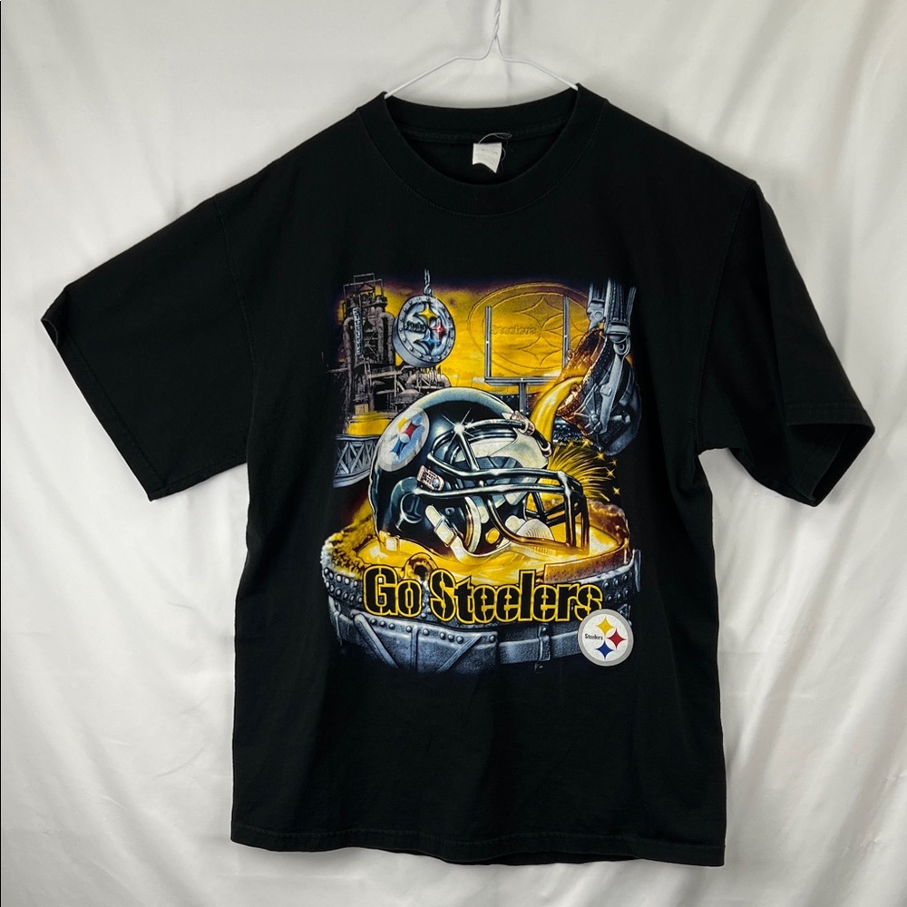 Steelers Tshirt - Black - 100% cotton - Size L?